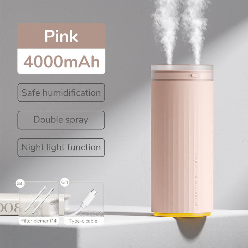 Small Humidifiers 500ml Desk Humidifier Night Light Function Quiet Operation Electric Aroma Diffuser Air Car Humidifier - Image 5