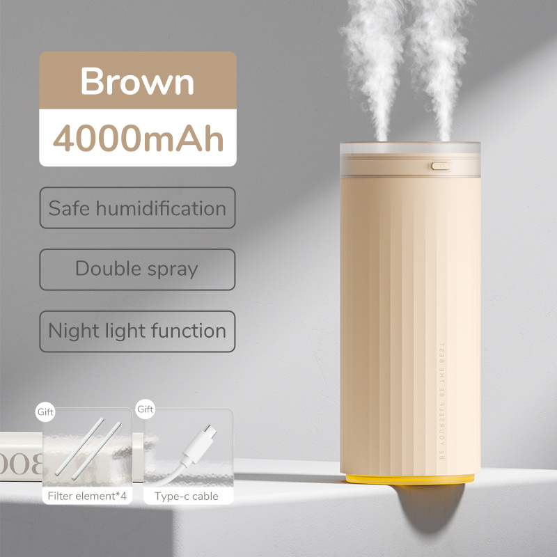 Small Humidifiers 500ml Desk Humidifier Night Light Function Quiet Operation Electric Aroma Diffuser Air Car Humidifier - Image 3